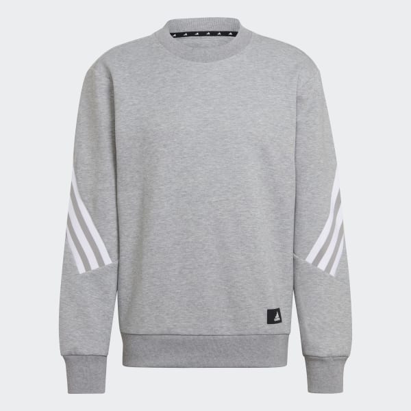 Grey adidas Sportswear Future Icons 3-Stripes Sweatshirt WU893