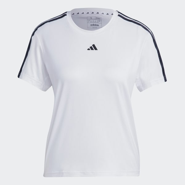 Hvid AEROREADY Train Essentials 3-Stripes T-shirt