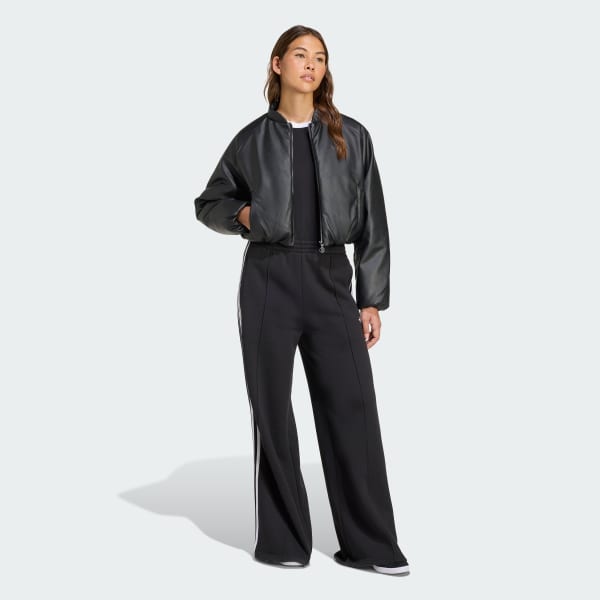 cierna Pleather Bomber Synthetic Down Jacket