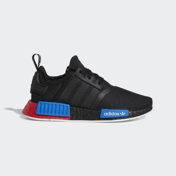Kids NMD R1 Black and Red Shoes | adidas US