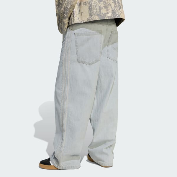 Μπλε 90s ALTERNATIVE SPORT WIDE LEG SKATER JEAN