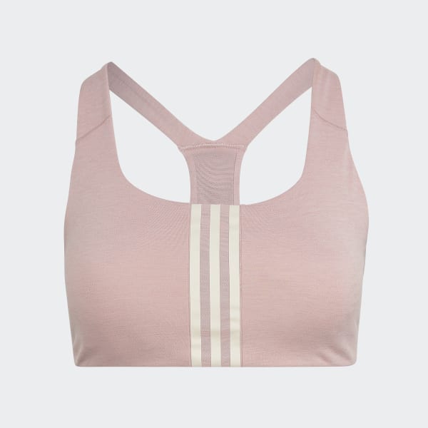 Adidas NWT Plus Size Powerreact Medium Support Sports Bra Pink Womens 1X -  $25 New With Tags - From Tina