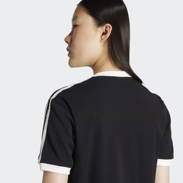 Tシャツ・カットソー adidas FW25 TSHIRT RUFFLE (KC8819 095A) adidas Originals ラッフル スリーストライプス 半袖Tシャツ