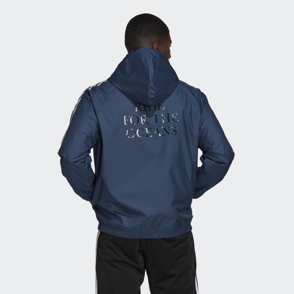 Blue Graphics Mellow Ride Club Windbreaker LA951