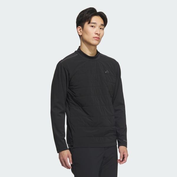 블랙 골프AZ FROSTGUARD WARM 퀼트 LS 모크 넷 셔츠