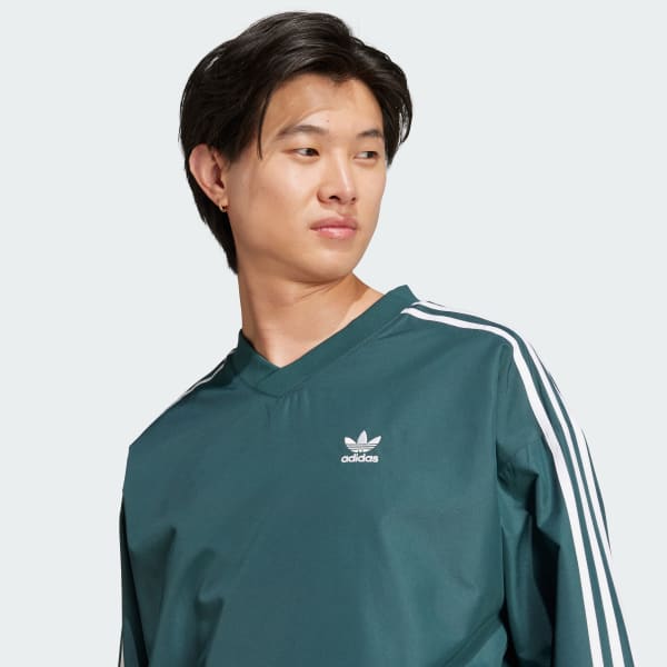 Adidas Adicolor Woven Crewneck Windbreaker Men Mineral Green 2XL