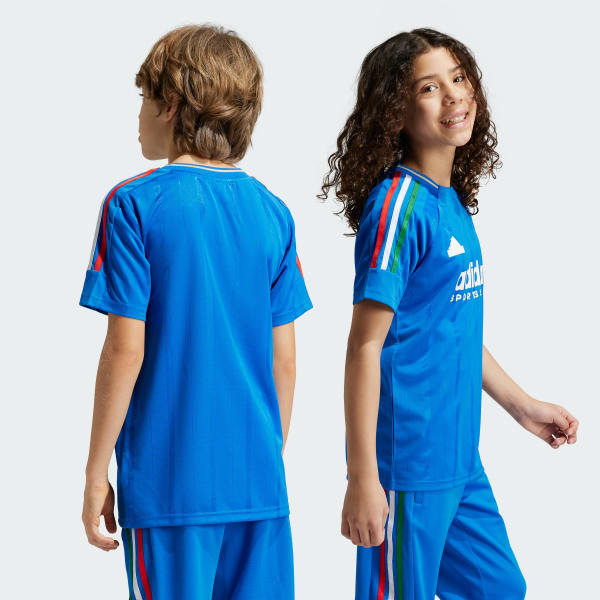 Niebieski Koszulka Tiro Nations Pack Kids