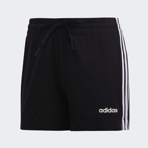 adidas black cotton shorts