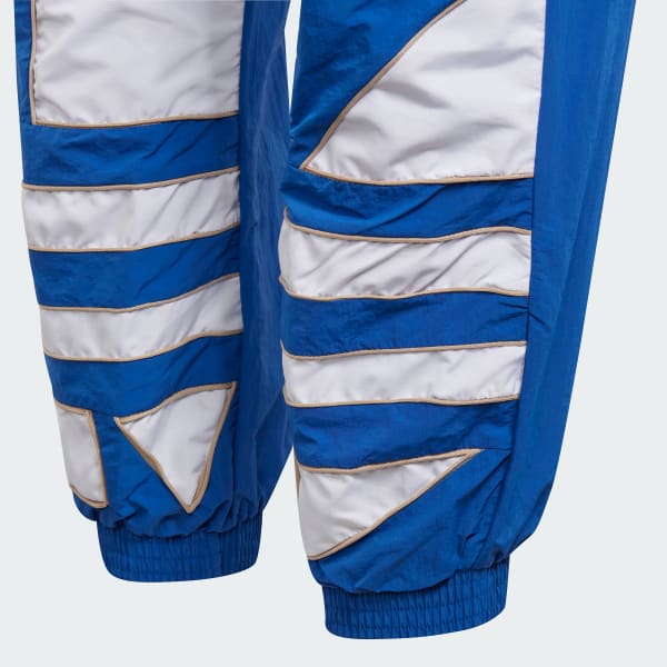 adidas Big Trefoil Colorblock Woven Track Pants Blue adidas