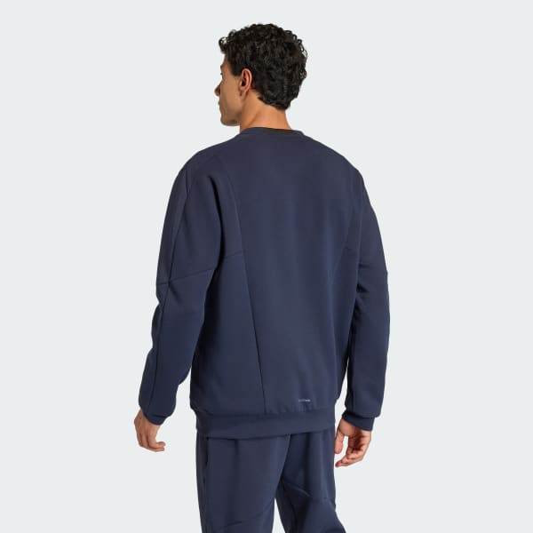 Azul Polerón Designed for Training Cuello Redondo