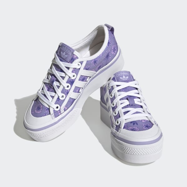Weiss Nizza Platform Schuh