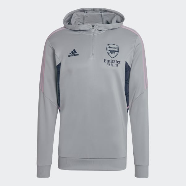 Szary Arsenal Condivo 22 Hooded Track Top ZL408
