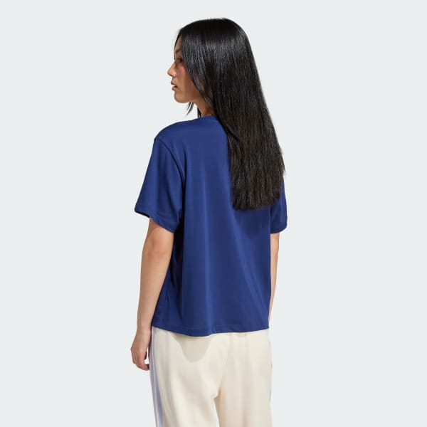 Blue Adicolor Trefoil Boxy Tee