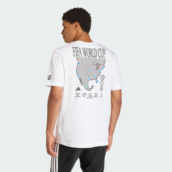 Branco CAMISETA ESTAMPADA MAPA COPA DO MUNDO FIFA