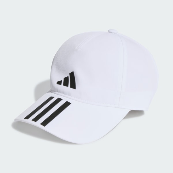 Blanco Gorra Baseball AEROREADY Running Training 3 bandas