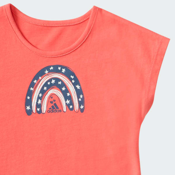 Adidas t shirt peach outlet
