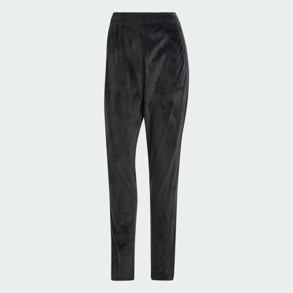 adidas Tiro Cut 3 Stripes Stretchy Velour Track Pants Black Free Shipping with adiClub adidas US
