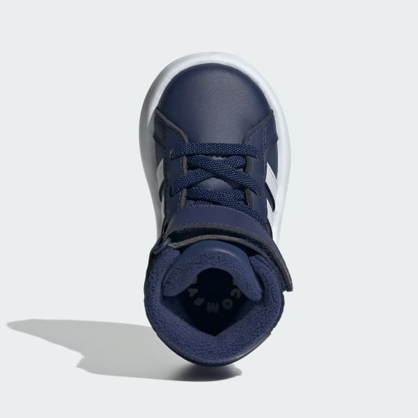 adidas Grand Court Mid Shoes Kids Blue adidas UK
