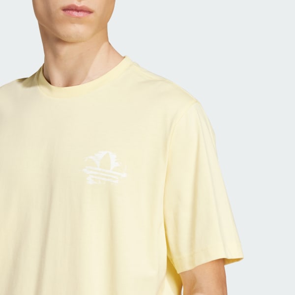 【関税込み】424 イエロー ディストレス Tシャツ CWJ Tシャツ セーフティーイエロー - colorworkjapan