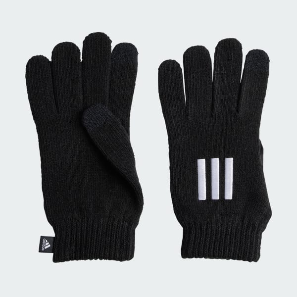 Nero Guanti Essentials 3-Stripes