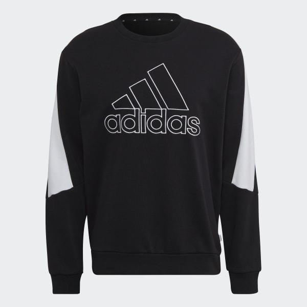 Black Future Icons Embroidered Badge of Sport Sweatshirt