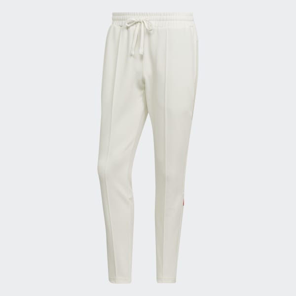 White 3-Stripes Cuffed Joggers M9998
