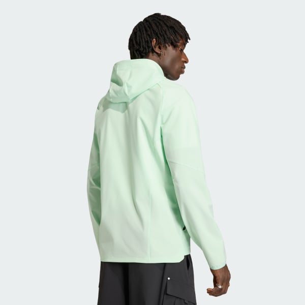 adidas Austin FC Tiro Travel Full Zip Windbreaker - Green | Free