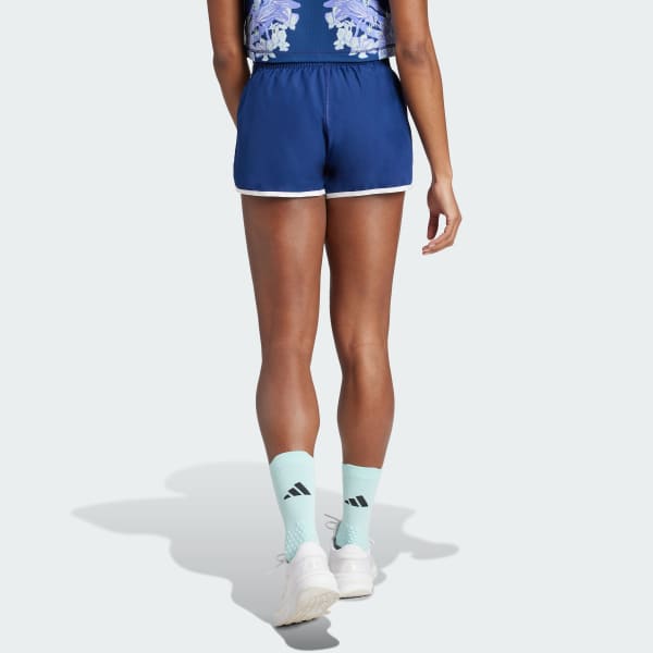 สีน้ำเงิน กางเกงขาสั้น Own the Run Base AEROREADY