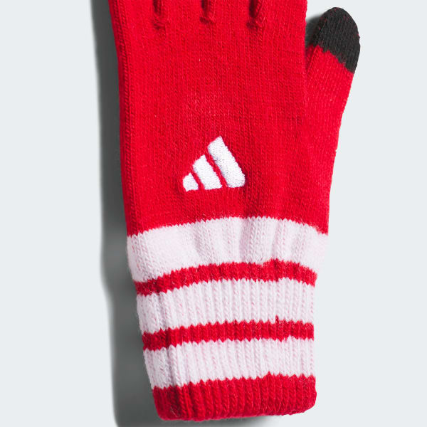 レッド キッズ ニット グローブ