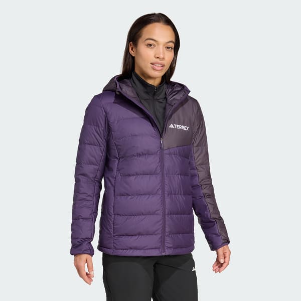 Lila Terrex Multi Light Down CLIMAWARM Kapuzenjacke