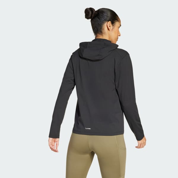 Black Terrex Multi Climacool Hooded Long Sleeve Top
