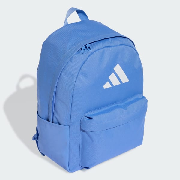 Azul Mochila Classic 3 Barras Logo