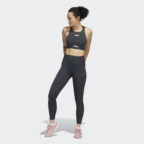 Gri Powerimpact Luxe Training Medium-Support Sporcu Sütyeni MBH00