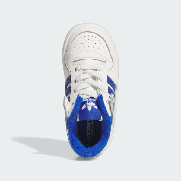 Blanco Zapatillas Forum Low CL Cordones Elásticos Niños