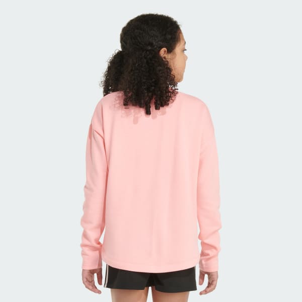 adidas Long Sleeve Regular Fit Embroidered Training Pullover Sweatshirt