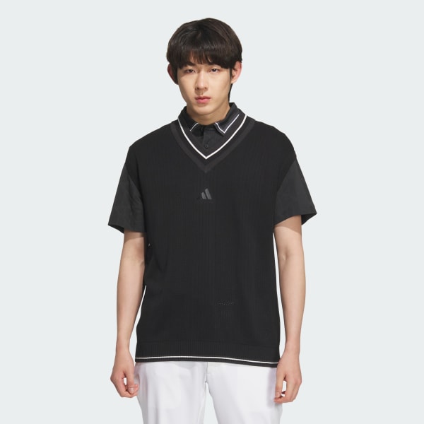 ブラック 【ゴルフ】ビヨンド ザ コース ルーズフィット ニットベスト