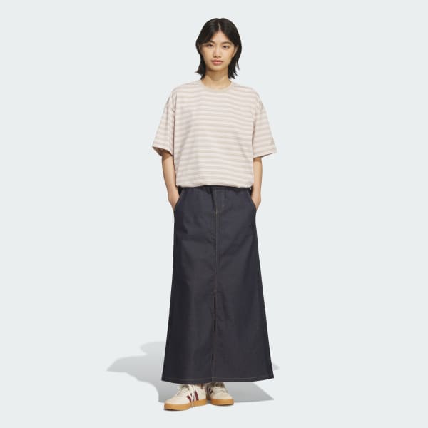 Mau-xanh-da-troi CHÂN VÁY DENIM DÁNG RỘNG STADIUM CHROME