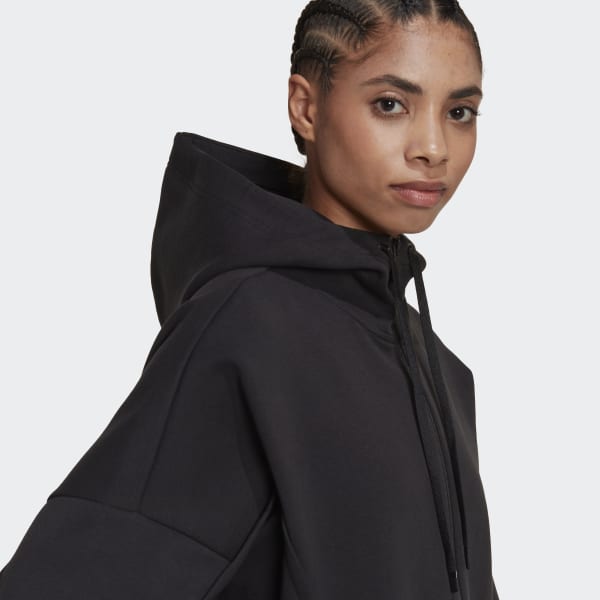 Μαύρο Mission Victory Loose Fit Full-Zip Hoodie SD278