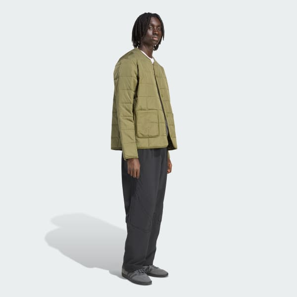 Zielony Kurtka adidas Originals Quilted