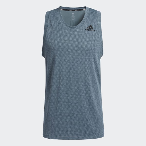 Blue HEAT.RDY 3-Stripes Tank Top AS175