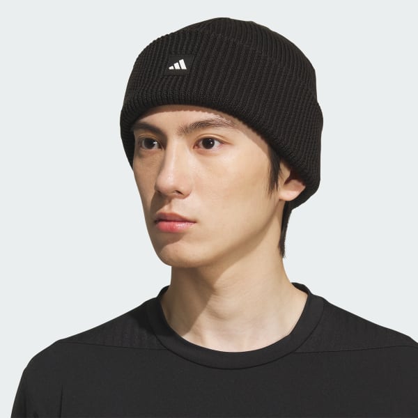 adidas Men's Premium Cuff Fold Beanie - Black | Free Shipping with