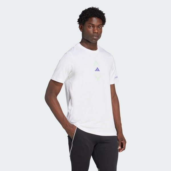 Hvit F50 Graphic T-skjorte