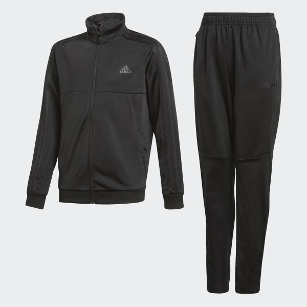 adidas triple black tracksuit