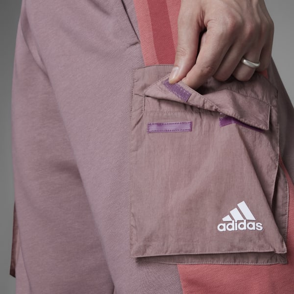 adidas Colorblock French | Shorts Lifestyle Purple Terry adidas - Men\'s US 