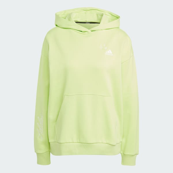 Verde Moletinho com Capuz Bordado Scribble