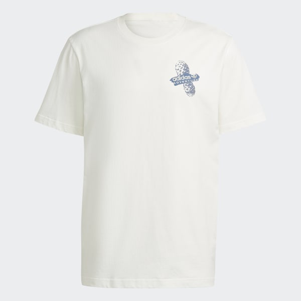 Weiss adidas Adventure Trail T-Shirt DM516