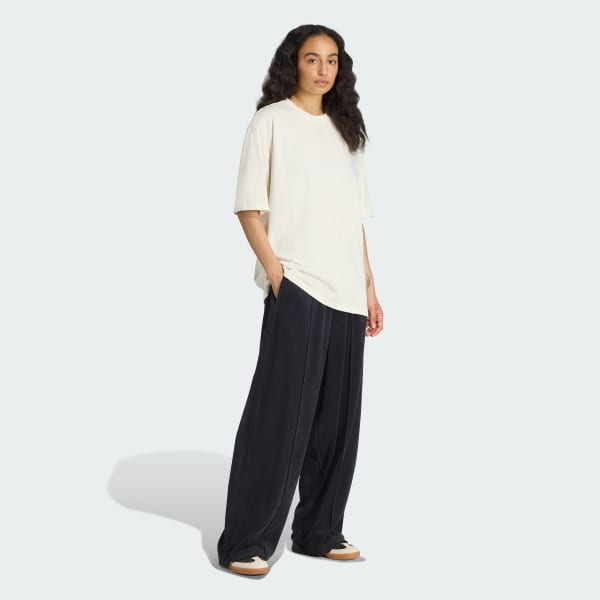 Blanco Playera Oversize con Efecto Lavado