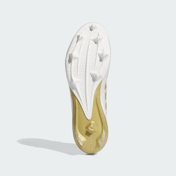 Adizero white and gold top