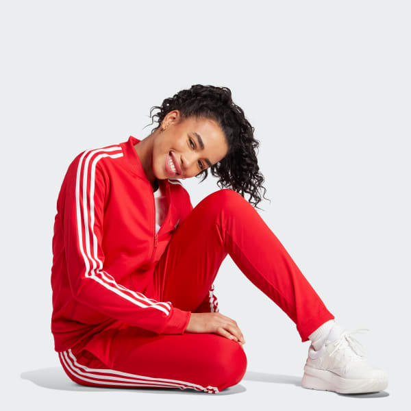 Adidas originals velour store joggers in red dh5784