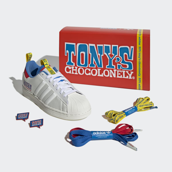 Blanc Chaussure Superstar Tony's Chocolonely LRE28